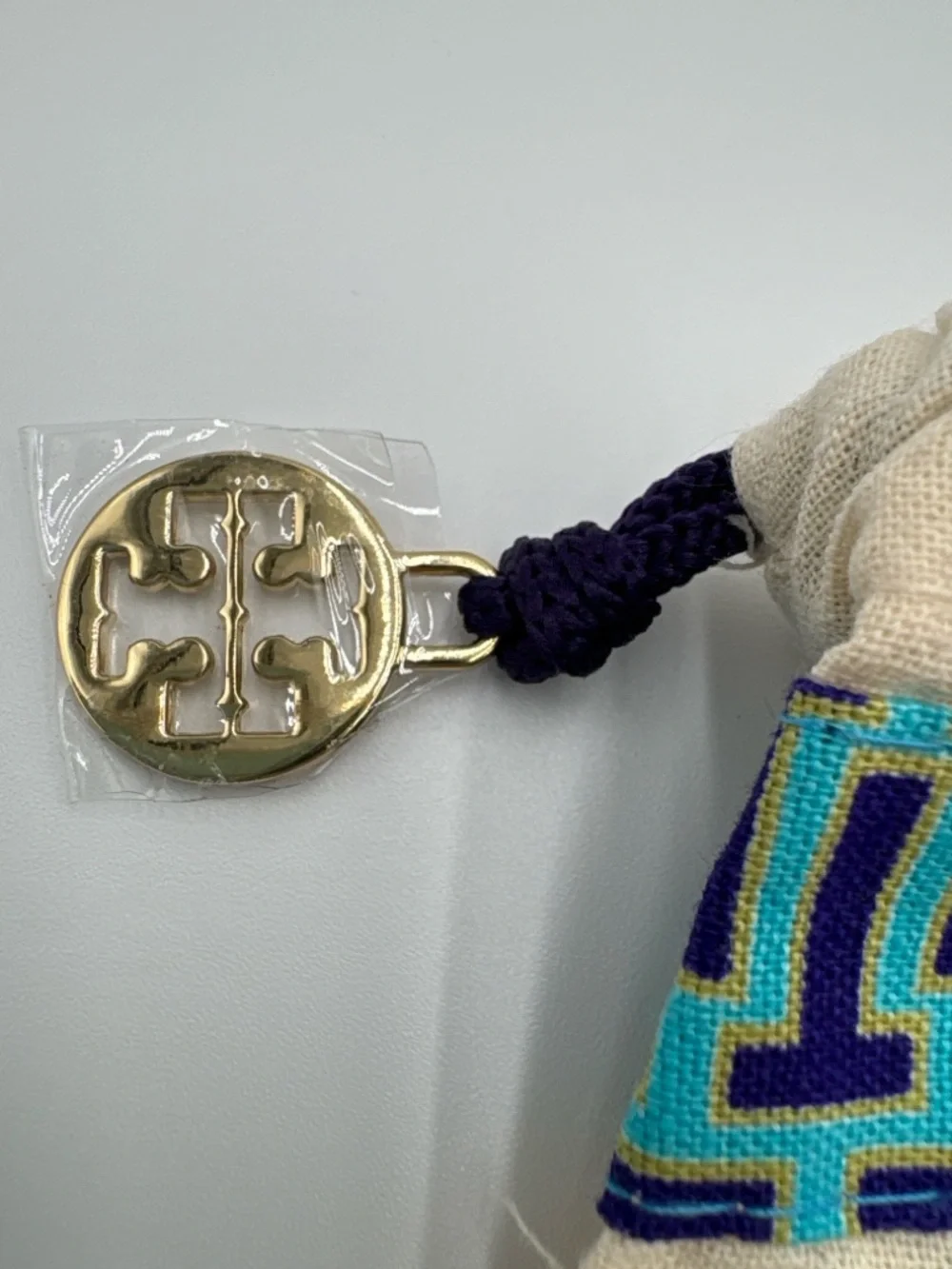 Tory‎ Burch Linen Dust Bag Drawstring Storage Pouch Logo